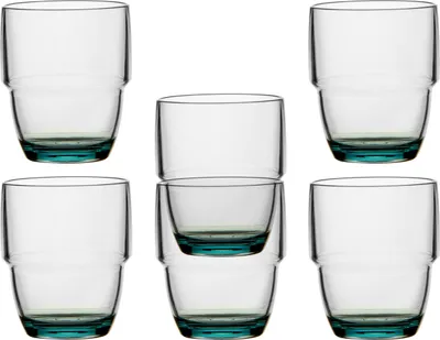 Obrázok produktu pre Sada pohárov na vodu 6 kusov, Ecozen, nerozbitné, protišmykové, stohovateľné