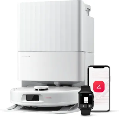 Produktbild von Roborock QV 35A weißer Saugroboter 8000 Pa mit All-in-One-Dock