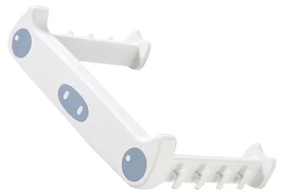 Image de Support pour sacs poubelle, motif cochon, sans perforation, solide et durable, en PP, peu encombrant, à fixer au mur, blanc cassé