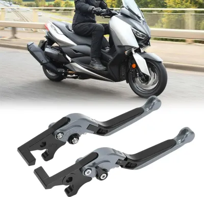 Produktbild von Paar ausziehbare Motorrad-Bremskupplungshebel als Ersatz für Yamaha XMAX 250 XMAX300 XMAX400Gray