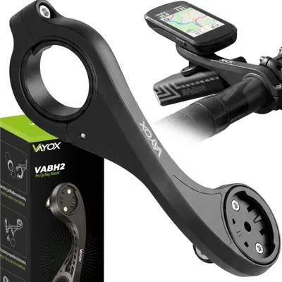 Produktbild von Vayox VABH2 Fahrradhalterung für Navigation und Licht, kompatibel mit Garmin-Navigationsgeräten, Schwarz