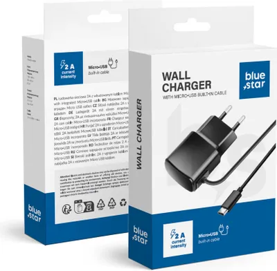 Obrázek produktu pro NETZ nabíječka micro USB UNIVERSAL 2A BLUE STAR