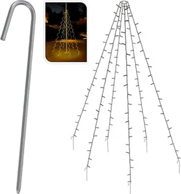 Immagine prodotto di Tenda da esterno 120 led bianco caldo soprattutto per alberi 2m (altezza)