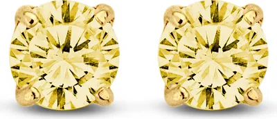 Produktbild von New Bling 9NBG-0560 Gouden Oorknopjes met Zirkonia 3mm - Geel - Rond - 14 Karaat - Goud