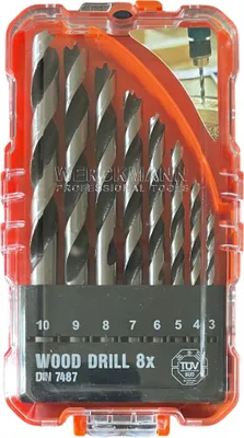 Obrázok produktu pre 8-dielna sada vrtákov do dreva sada vrtákov do dreva 3 4 5 6 7 8 9 10 mm
