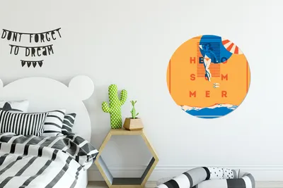 Produktbild von MuchoWow® - Wand Kreis - Das Schlafzimmer - Die Bilder - Wandmalerei - Kunst für das Haus - das Plastik