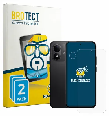 Produktbild von 2x Für Xiaomi Redmi Note 17 (Display+Kamera) Schutzfolie BROTECT Displayschutz Display Schutz Folie Klar Transparent