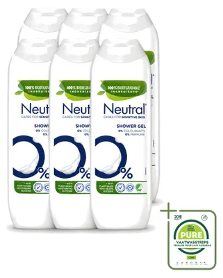 Produktbild von 6 x Neutral Duschgel Parfumfrei - 250 ml - Großpackung - 6 Stücke