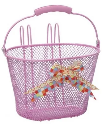 Produktbild von Fahrradkorb Asti Mädchen 8 Liter 26 Cm Stahl Rosa