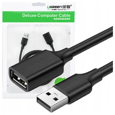 Produktbild von Ugreen Verlängerung Usb 2.0 Adapter 5M Schwarz