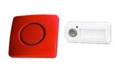 Produktbild von Elektrobock BZ10-8 Funkklingel mit Batterieversorgung, rot