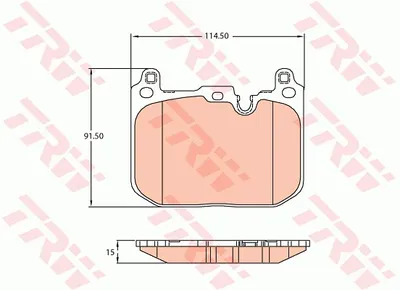 Produktbild von TRW Bremsbeläge Satz Vorne für BMW 1 Schrägheck (F40) GDB2137