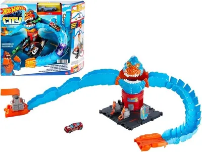 Immagine prodotto di Gorilla Gigante Hot Wheels: Sfida la Stazione di Servizio!