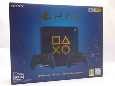 Zdjęcie produktu dla Konsola PlayStation 4 - 500 GB "Days of Play" Limited Edition - inkl. 2 x kontroler bezprzewodowy DualShock 4