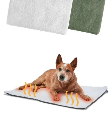 Image de Couverture chauffante pour chien - 90 x 60 cm - Lavable à 30 °C - Intérieur et extérieur