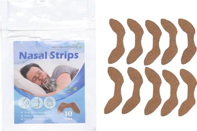 Image de 10pcs Bandelettes nasales Réduire le ronflement Améliorer la qualité du sommeil Congestion Relief Patch