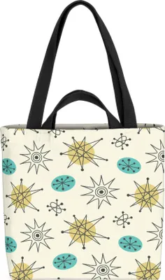 Produktbild von VOID Retro Design Muster 70er Tasche 33x33x14cm,15l Einkaufs-Beutel Shopper Einkaufs-Tasche Bag