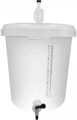 Produktbild von Gärbehälter, Getränkefass, Gäreimer mit Zapfhahn - BREWFERM 30L graduiert