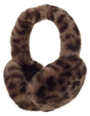 Produktbild von Faera FAERA faltbare Ohrwärmer aus Kunstfell Leo Animalprint Plüsch One Size