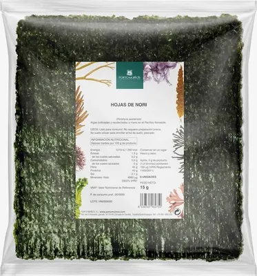Produktbild von GERÖSTETE NORI-ALGEN FÜR SUSHI, , 15 g – PORTO MUINOS