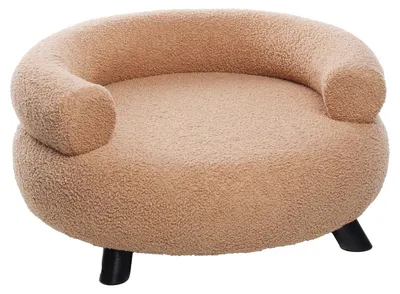 Produktbild von Flamingo Hundesofa Dudo rund beige, Maße: 62 x 62 x 28 cm