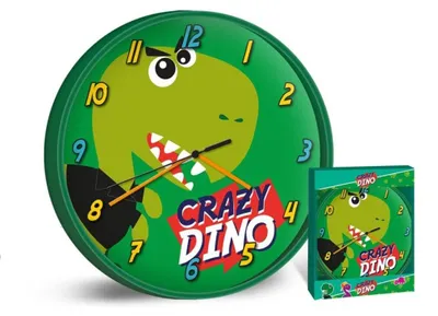 Image de Horloge Murale 25Cm Dinosaures Kl10770 Kids Euroswan