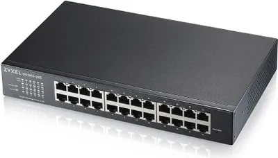 Produktbild von Zyxel GS1915-24E, Managed, L2, Gigabit Ethernet (10/100/1000), Rack-Einbau, 1U, Wandmontage