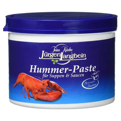 Image de Jürgen Langbein Pâte de homard Gourmet pour soupes et sauces 500g
