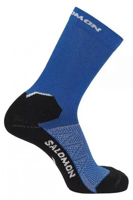 Image de Salomon - Chaussettes « Speedcross » pour hommes/femmes Unie PP9209 (35,5 EU - 38 EU) (Bleu)