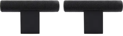 Immagine prodotto di Natural Goods Berlin Maniglia per mobili WAAGE, pomolo per mobili, maniglia per armadi, pomolo per cassetti e porte, nero, 2 pezzi