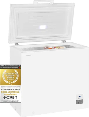 Zdjęcie produktu dla Exquisit GT200-HE-010E, 182 l, 10 kg/24h, SN-T, System nie zamrażania, E, Biały