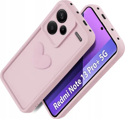 Immagine prodotto di Etui do Xiaomi Redmi Note 13 Pro+ Plus 5G silikonowe MATOWE serce