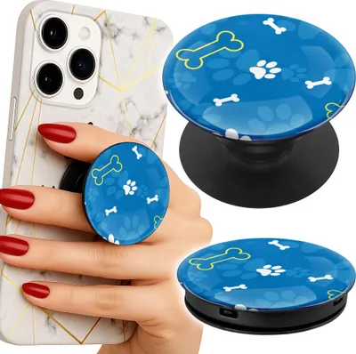 Immagine prodotto di Supporto per telefono Popsocket per dita/supporto per cani con osso di zampa