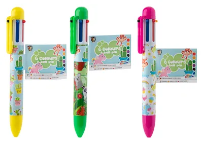 Image de Stylo à bille six couleurs
