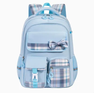 Produktbild von Schulrucksack Mädchen,Kinderrucksack für Schule Reisen,Große Kapazität Schulrucksack Teenager, Rucksack für Mädchen 9-16 Jahre Blau