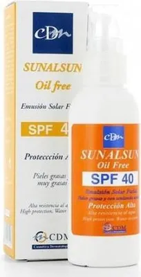 Productafbeelding van Sunalsun Olievrije Zonnebrandcrème, Hoge Bescherming SPF40, 75ml, Cdm
