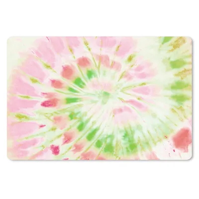 Produktbild von MuchoWow® Schreibtischunterlage Krawattenfärbung - Muster - Grün 60x40 cm - XXL Mauspad - Großes Mauspad