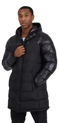 Produktbild von Brave Soul - Steppjacke für Herren, Lang WH359 (XL) (Schwarz)