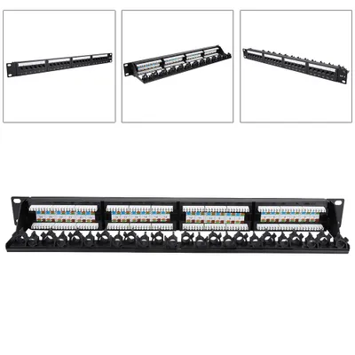 Zdjęcie produktu dla Panel krosowy danych, stojak na kable sieciowe, stojak na kable CAT6, panel krosowy CAT6, panel krosowy CAT6, narzędzie sieciowe