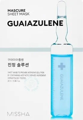 Produktbild von MISSHA – Mascure Solution Sheet Mask, Guaiazulen, 28 ml