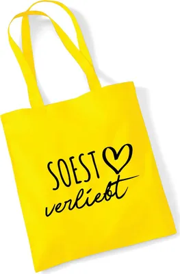 Produktbild von Huuraa Jutebeutel Soest verliebt 10 Liter Yellow Baumwolle Tasche Geschenkidee