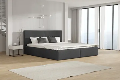 Produktbild von Polsterbett Doppelbett BERGEN 160x200cm Stoff Freya Grafit