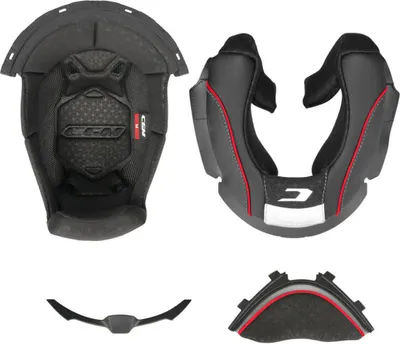 Produktbild von Vollständiger Innenraum Schwarz Rot CGM 560 MAD Helm Größe XL