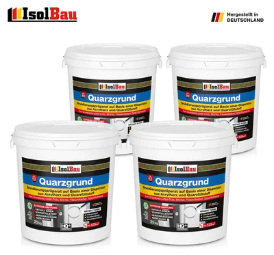 Produktbild von Isolbau Quarzgrund Haftgrund Putzgrund Weiß 100 kg Putz Quarz Grundierung Isolbau