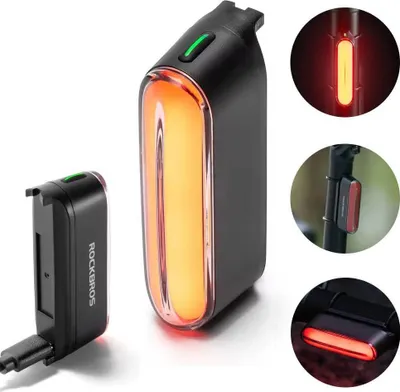 Zdjęcie produktu dla Lampka tylna, magnetyczna IPX6 czujnik hamowania 400mAh 36h ROCKBROS 24120009001