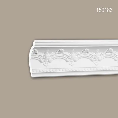 Produktbild von PROFHOME 150183 Eckleiste aus Polyurethan Deckenleiste Stuckleiste 2 m