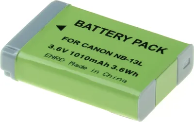 Image de Batterie T6 Power pour Canon PowerShot SX720 HS, Li-Ion, 3,6 V, 1010 mAh (3,6 Wh), gris