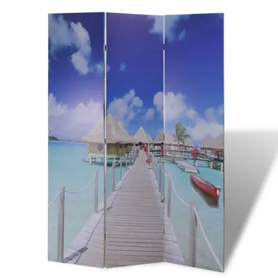 Produktbild von vidaXL Raumteiler klappbar 120 x 170 cm Strand