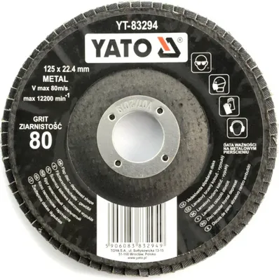 Produktbild von Yato yt-83294 brusky - kotouc listkovy vypoukly 125mm p80