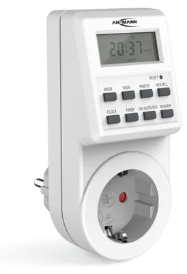 Produktbild von ANSMANN Zeitschaltuhr AES6 individuell programmierbar mit LCD-Display